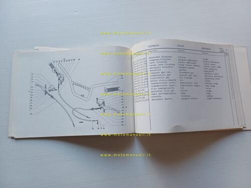 Garelli KL 50 E 1973 catalogo ricambi originale moto spare …