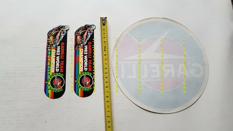 Garelli lotto vetrofania e 2 adesivi anni 80 originali factory …