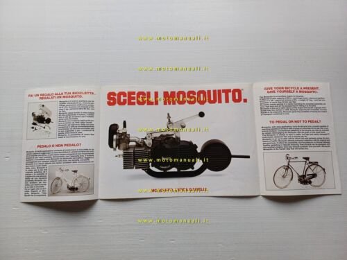 Garelli Mosquito - Velomosquito 36 anni 80-90 depliant originale ITALIANO