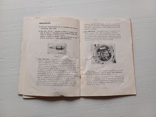 Garelli Mosquito 38 1950 manuale uso manutenzione libretto istruzioni originale