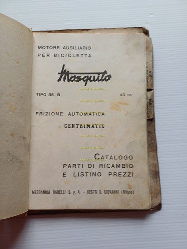 GARELLI Mosquito 38 B - Motoleggera 70 catalogo ricambi originale