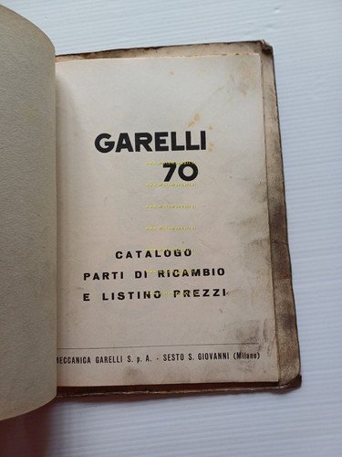 GARELLI Mosquito 38 B - Motoleggera 70 catalogo ricambi originale