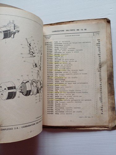 GARELLI Mosquito 38 B - Motoleggera 70 catalogo ricambi originale