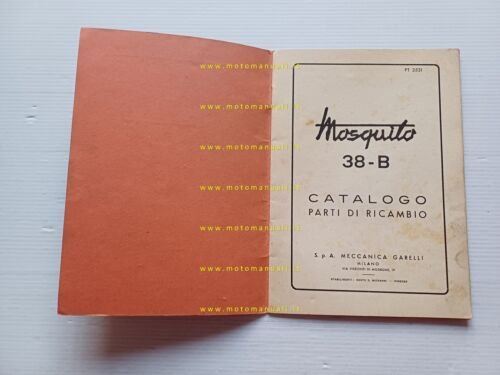 Garelli Mosquito 38-B 1953 catalogo ricambi originale