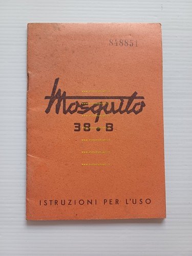 Garelli Mosquito 38 B 1955 manuale uso manutenzione libretto originale
