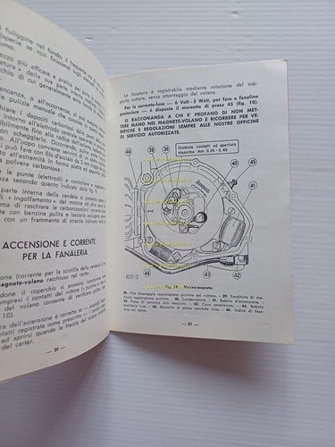 Garelli Mosquito 38 B 1955 manuale uso manutenzione libretto originale
