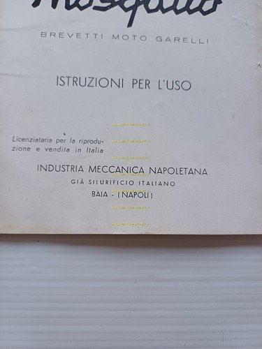 Garelli Mosquito 38 IMN manuale uso manutenzione libretto originale