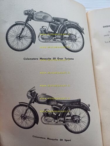 GARELLI Mosquito 50 Sport - Gran Turismo 1958 catalogo ricambi …