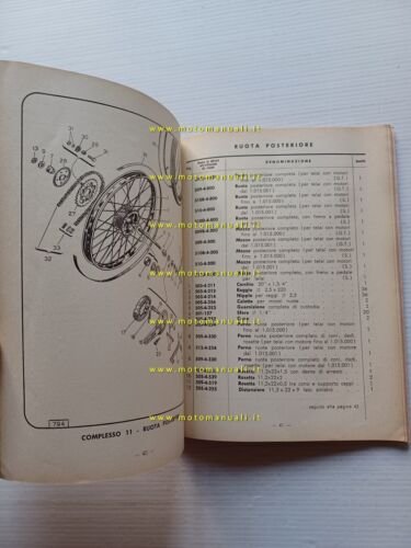 GARELLI Mosquito 50 Sport - Gran Turismo 1958 catalogo ricambi …