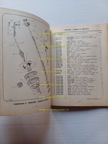 GARELLI Mosquito 50 Sport - Gran Turismo 1958 catalogo ricambi …