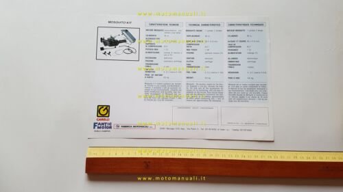 Garelli Mosquito kit 36 1993 depliant originale ITALIANO
