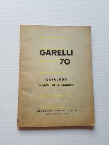 Garelli motoleggera 70 1958 catalogo ricambi originale spare part catalog