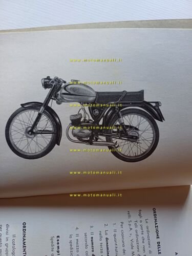 Garelli motoleggera 70 1958 catalogo ricambi originale spare part catalog