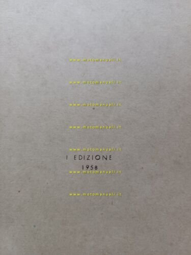 Garelli motoleggera 70 1958 catalogo ricambi originale spare part catalog