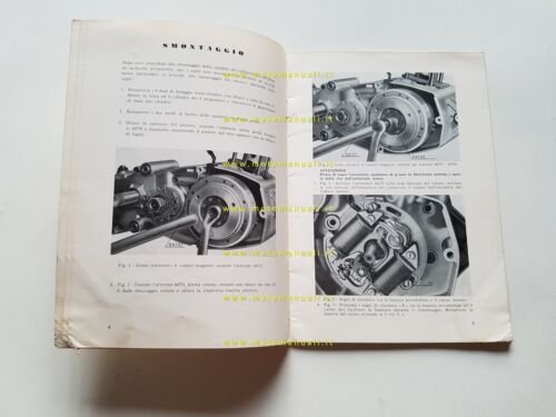 Garelli motore 50 Gulp 3M-Record-Cross-Turismo 1970 manuale officina originale