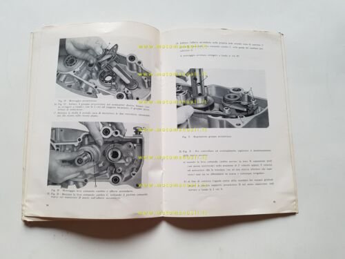 Garelli motore 50 Gulp 3M-Record-Cross-Turismo 1970 manuale officina originale