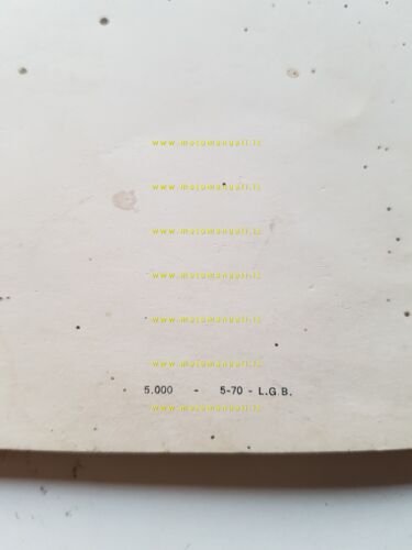 Garelli motore 50 Gulp 3M-Record-Cross-Turismo 1970 manuale officina originale
