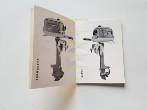 Garelli motore Fuoribordo Gar.Mar 4 Elica-Idrogetto manuale uso originale