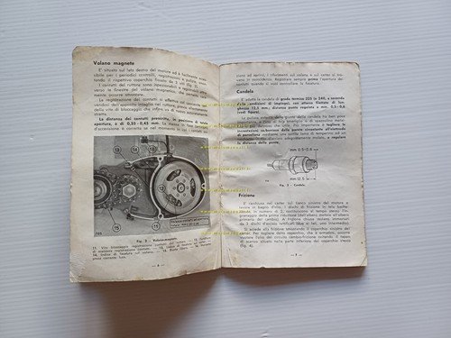 Garelli motore Mosquito 315 1956 manuale uso manutenzione italiano originale