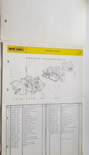 Garelli MOTORI 50 5 V 1980 catalogo ricambi ORIGINALE spare …