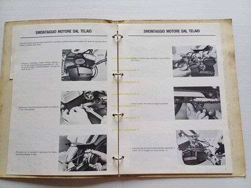 Garelli motori 50 cilindro verticale 1978 manuale officina originale