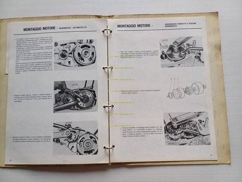 Garelli motori 50 cilindro verticale 1978 manuale officina originale