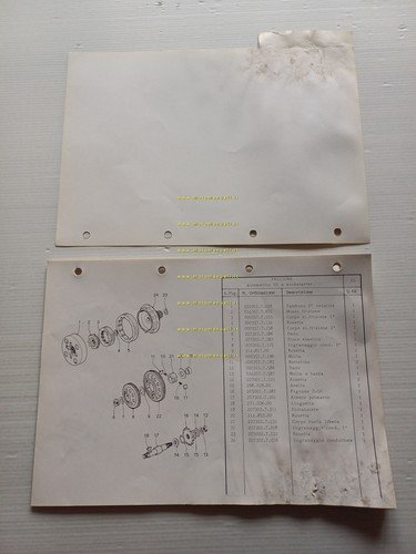 Garelli MOTORI 50 CILINDRO VERTICALE 1V-2V 1984 catalogo ricambi originale