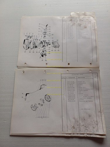 Garelli MOTORI 50 CILINDRO VERTICALE 1V-2V 1984 catalogo ricambi originale