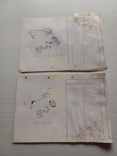 Garelli MOTORI 50 CILINDRO VERTICALE 1V-2V 1984 catalogo ricambi originale
