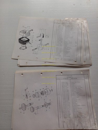 Garelli MOTORI 50 CILINDRO VERTICALE 1V-2V 1984 catalogo ricambi originale