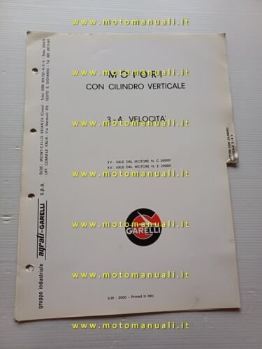 Garelli MOTORI 50 Cilindro Verticale 3-4 V 1981 catalogo ricambi …