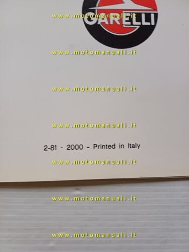 Garelli MOTORI 50 Cilindro Verticale 3-4 V 1981 catalogo ricambi …
