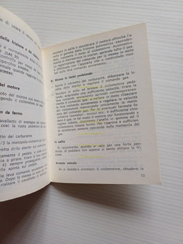 Garelli NOI 50 1981 manuale uso manutenzione libretto istruzioni originale
