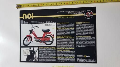 Garelli NOI 50 anni 80 depliant italiano originale brochure