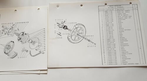 Garelli NOI 50 modelli 1984 catalogo ricambi TELAIO ORIGINALE parts …