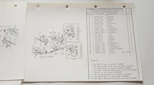 Garelli NOI 50 modelli 1984 catalogo ricambi TELAIO ORIGINALE parts …