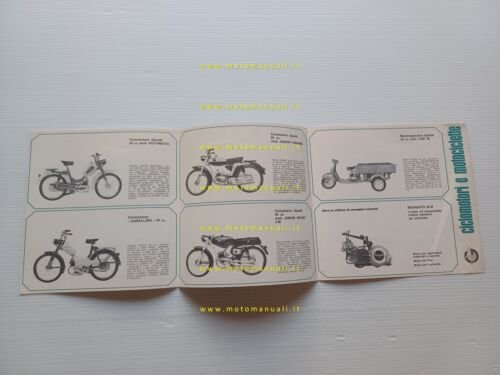 Garelli produzione modelli anni 60 depliant italiano originale