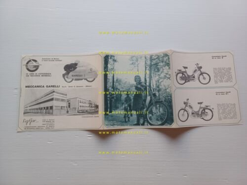 Garelli produzione modelli anni 60 depliant italiano originale