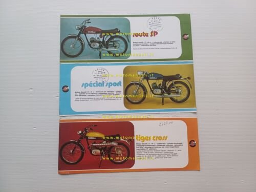 Garelli produzione modelli anni 70 depliant FRANCESE originale