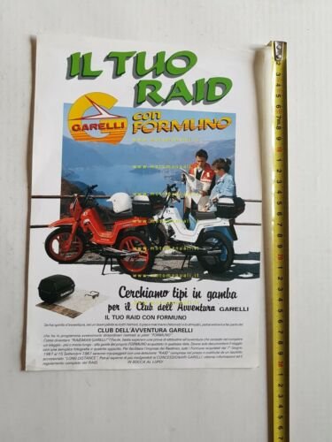 Garelli raid Formuno 50 1987 depliant originale ITALIANO