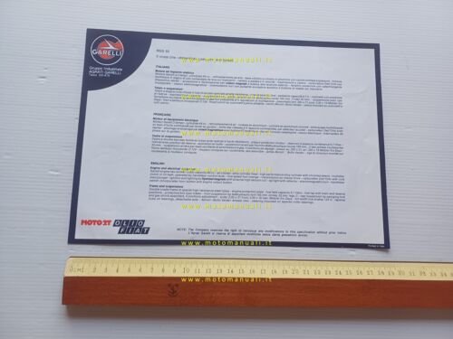 Garelli RGS 50 1977 depliant ITALIANO originale