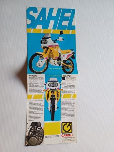 Garelli Sahel 50 1988 depliant originale ITALIANO
