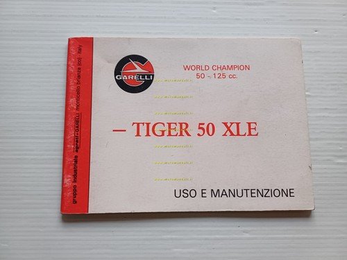 Garelli Tiger 50 XLE 1987 manuale uso manutenzione originale