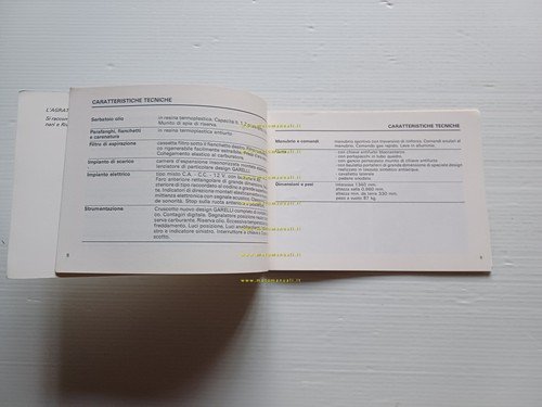 Garelli Tiger 50 XLE 1987 manuale uso manutenzione originale