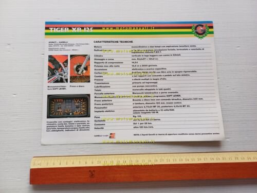 Garelli Tiger XR 125 1985 depliant italiano originale