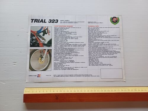 Garelli Trial 323 depliant originale ITALIANO
