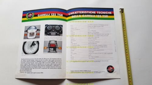 Garelli TSR 125 1982 depliant moto italiano originale brochure
