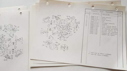 Garelli TSR 125 catalogo ricambi TELAIO ORIGINALE spare parts catalogue