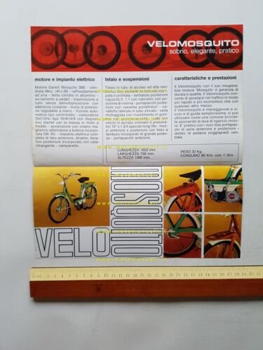 Garelli Velomosquito 38 B anni 60 depliant italiano originale