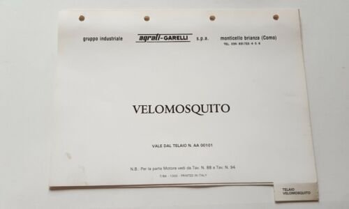Garelli Velomosquito 50 1984 catalogo ricambi TELAIO ORIGINALE parts catalogue